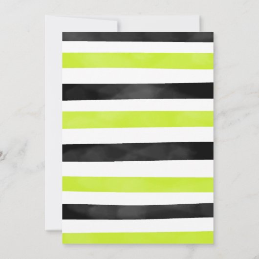 ブラックバイク誕生日招待状 招待状 (裏面)