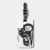 ブラックバイク ラゲッジタグ (正面縦)