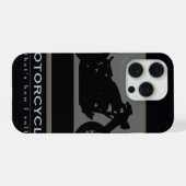 ブラックバイク iPhoneケース (裏面横)
