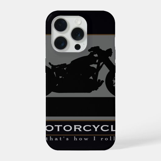 ブラックバイク iPhoneケース (裏面)