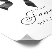 ブラックバウ赤ちゃんシャワー好意サイン ポスター (角)