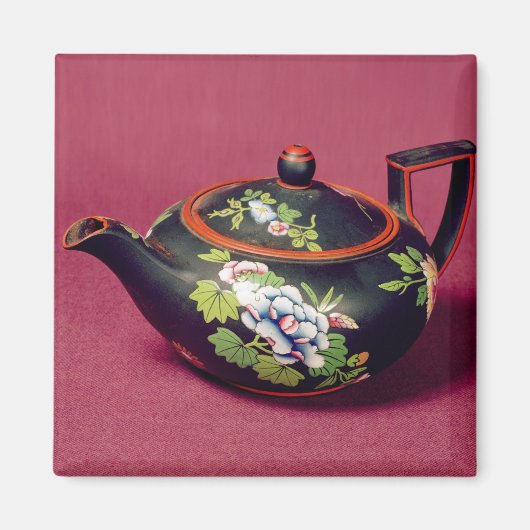 ブラックバサルトティーポット マグネット (正面)