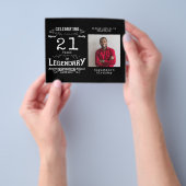 ブラックバジェット21st誕生日招待状 チラシ (手)