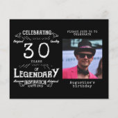 ブラックバジェット30th誕生日招待状 チラシ (正面)