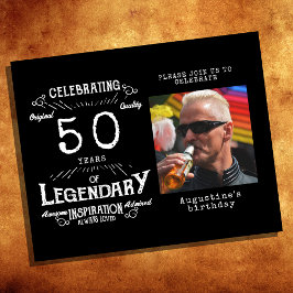 ブラックバジェット50th誕生日招待状 チラシ