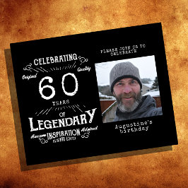 ブラックバジェット60th誕生日招待状 チラシ