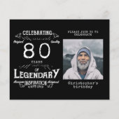 ブラックバジェット80th誕生日招待状 チラシ (正面)