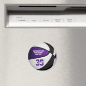 ブラックバスケットボールチームは10歳以下の贈り物に色を付ける マグネット (インサイチュ (食洗機))