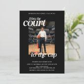 ブラックバスケットボール卒業コートto the Cap 招待状 (スタンド正面)