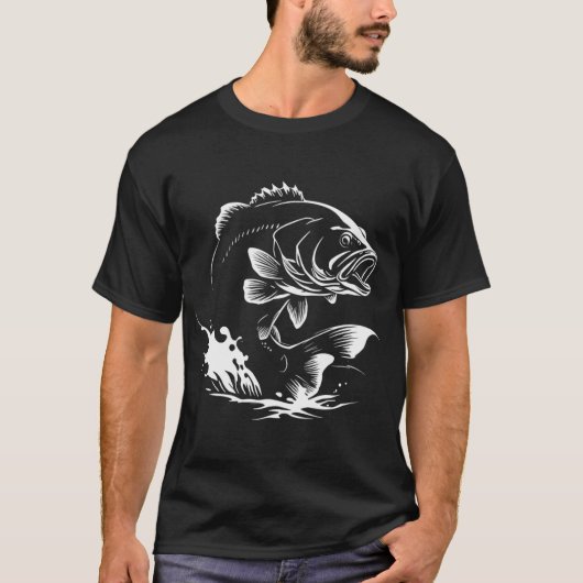 ブラックバスフィッシング Tシャツ (正面)