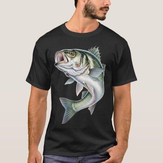 ブラックバス釣り Tシャツ (正面)