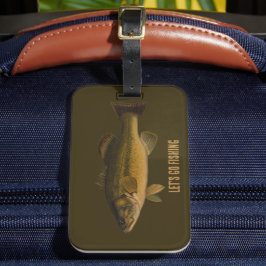 ブラックバス フィッシング Let's Go Fishing ラゲッジタグ