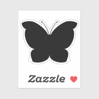 ブラックバタフライカットアウトビニールシール シール