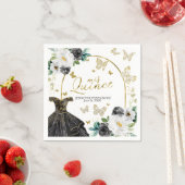 ブラックバタフライキンセアニェラナプキンス スタンダードカクテルナプキン (インサイチュ)