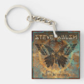 ブラックバタフライキーチェーン キーホルダー (正面)