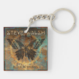 ブラックバタフライキーチェーン キーホルダー