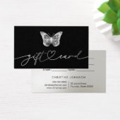 ブラックバタフライギフトカード (デスク)