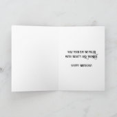 ブラックバタフライゴシック誕生日 カード (内部)