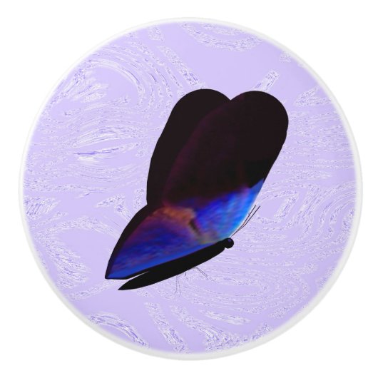 ブラックバタフライバイオレットセラミックプル セラミックノブ (正面)