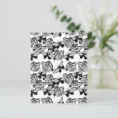 ブラックバタフライホワイトスクラップブック紙 (スタンド正面)