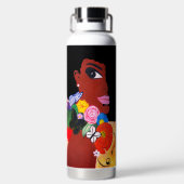 ブラックバタフライ –  ウォーターボトル (背面)