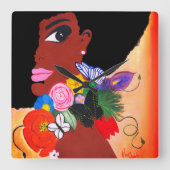 ブラックバタフライ – ウォールクロック (正面)