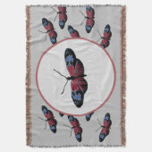 ブラックバタフライ スローブランケット (正面縦)
