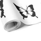 ブラックバタフライ ラッピングペーパー (ロールコーナー)