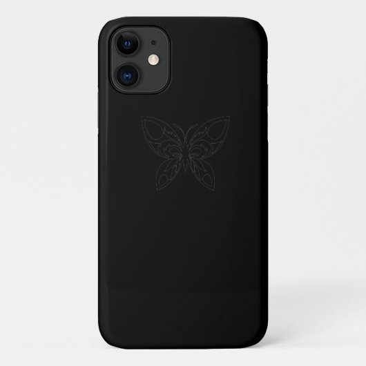 ブラックバタフライiPhone / iPadケース Case-Mate iPhoneケース (裏面)