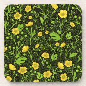 ブラックバターカップ コースター (正面)