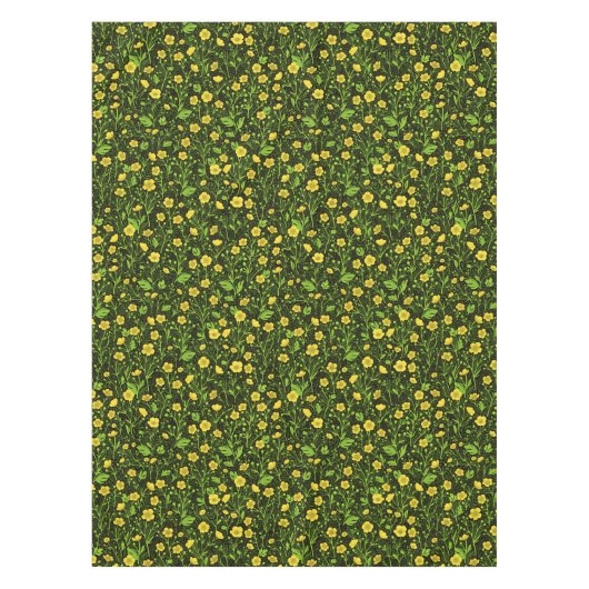 ブラックバターカップ テーブルクロス (正面)