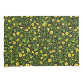 ブラックバターカップ 枕カバー (正面右)