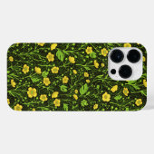 ブラックバターカップ iPhoneケース (裏面横)