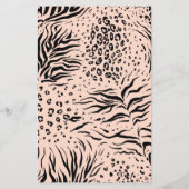 ブラックバックグラウンドピンク文字価格表 チラシ (裏面)