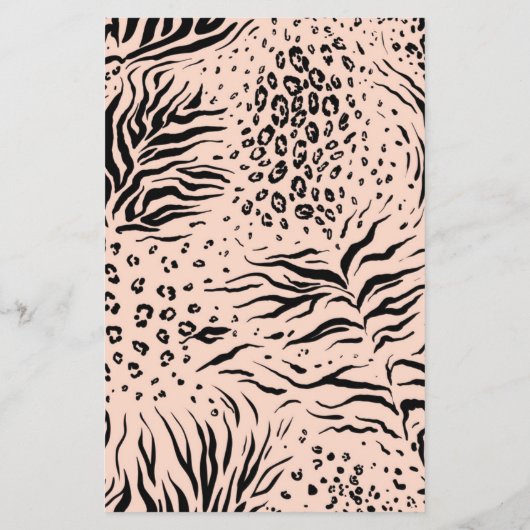 ブラックバックグラウンドピンク文字価格表 チラシ (裏面)