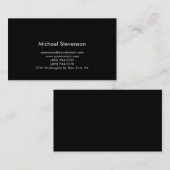 ブラックバックグラウンド標準コンサルタントの名刺 名刺 (正面/裏面)