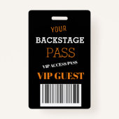 ブラックバックステージミュージックフェスティバルアクセスパスVIP バッジ (正面)