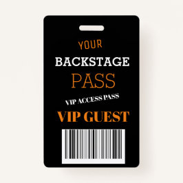 ブラックバックステージミュージックフェスティバルアクセスパスVIP バッジ