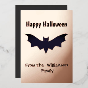 ブラックバット ハッピー ハロウィン ローズゴールド 箔シーズンカード