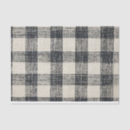 ブラックバッファローチェックの背景の切り離し 薄葉紙