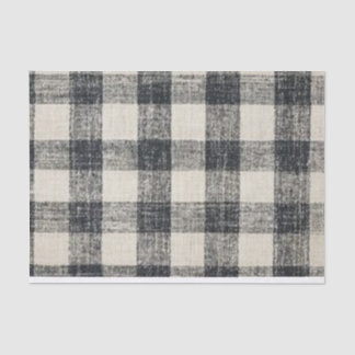 ブラックバッファローチェックの背景の切り離し 薄葉紙