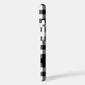 ブラックバッファローチェックパーソナライズされたプレイド Case-Mate iPhoneケース (裏面 / 左)