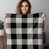 ブラックバッファローチェック |ファームハモダンウス・デコール フリースブランケット