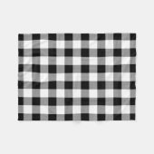 ブラックバッファロープレイドパターンフリースブランケット フリースブランケット (正面(横))