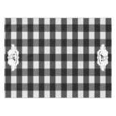 ブラックバッファロープレイドファームカウズ テーブルクロス (正面(横))