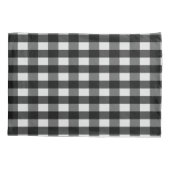 ブラックバッファロープレイドファームカウピローケース 枕カバー (裏面)