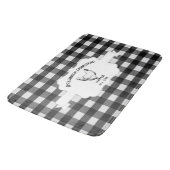 ブラックバッファロープレイドファームチキンバスマット バスマット (アングル)