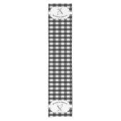 ブラックバッファロープレイドファームチキン ショートテーブルランナー (正面)