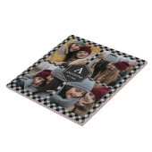 ブラックバッファロープレイドランバージャックフォトコラージュ タイル (側面)