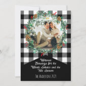 ブラックバッファロープレイド フォトリース ユール・ソルスティス シーズンカード (正面)